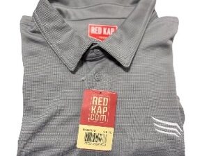 Pegasus Men's Grey Short-Sleeve Red Kap Polo