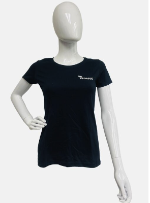 Pegasus Women's Black T-Shirt